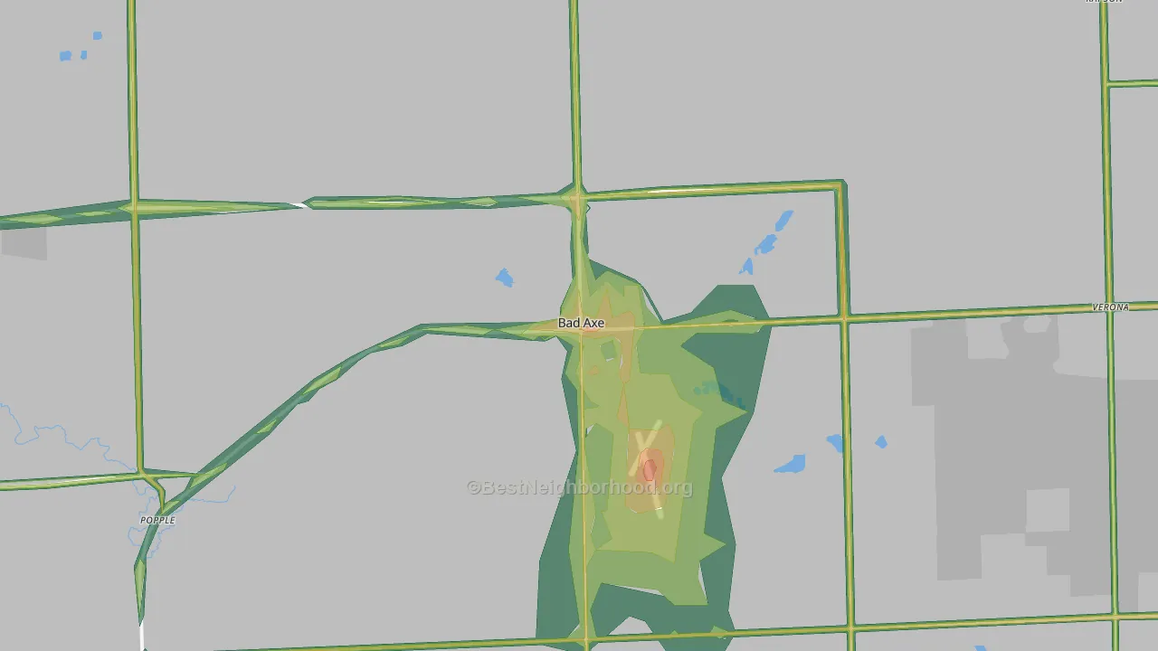 48413, MI Map of Noise Levels in 48413