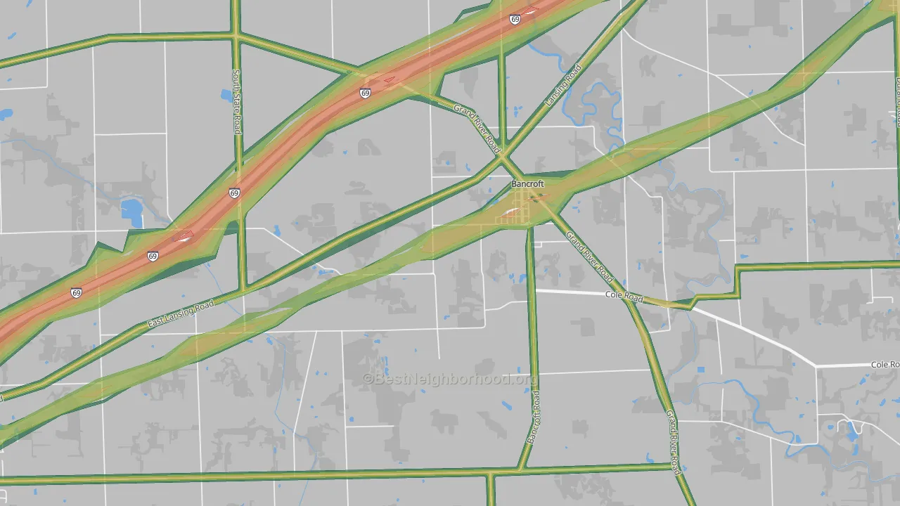 48414, MI Map of Noise Levels in 48414
