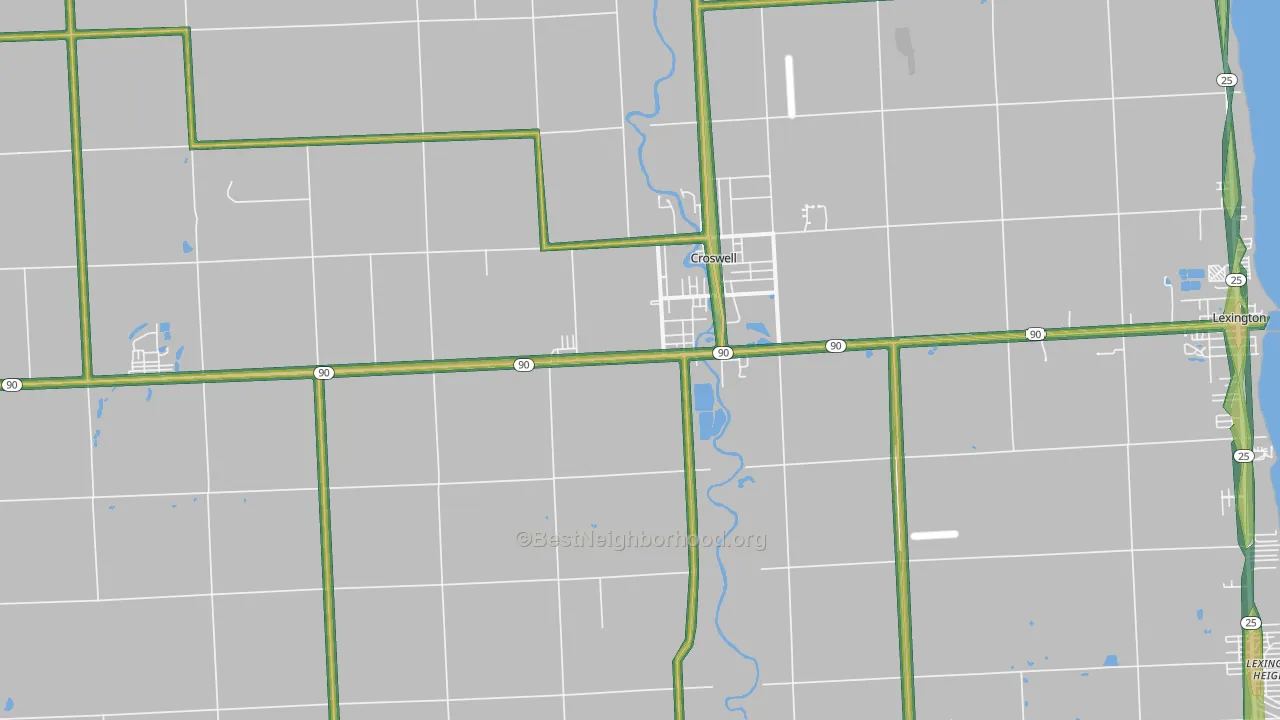 48422, MI Map of Noise Levels in 48422