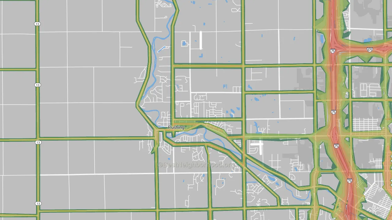 48433, MI Map of Noise Levels in 48433