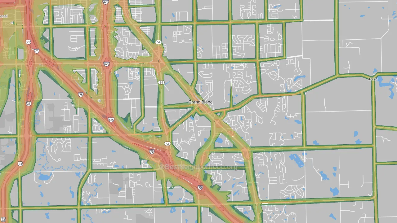 48439, MI Map of Noise Levels in 48439