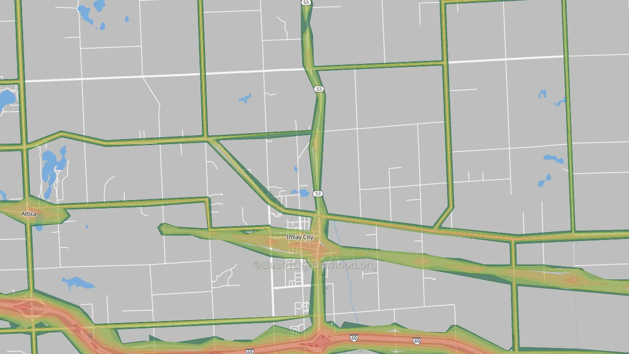 48444, MI Map of Noise Levels in 48444