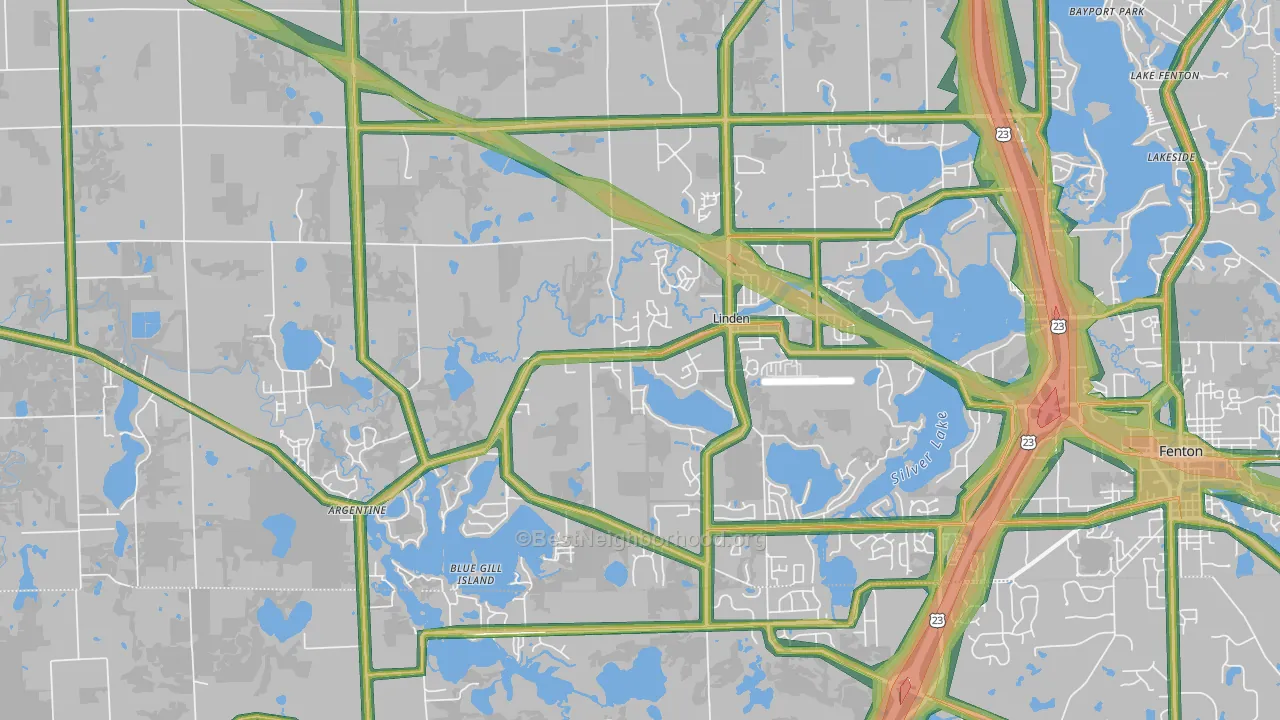 48451, MI Map of Noise Levels in 48451