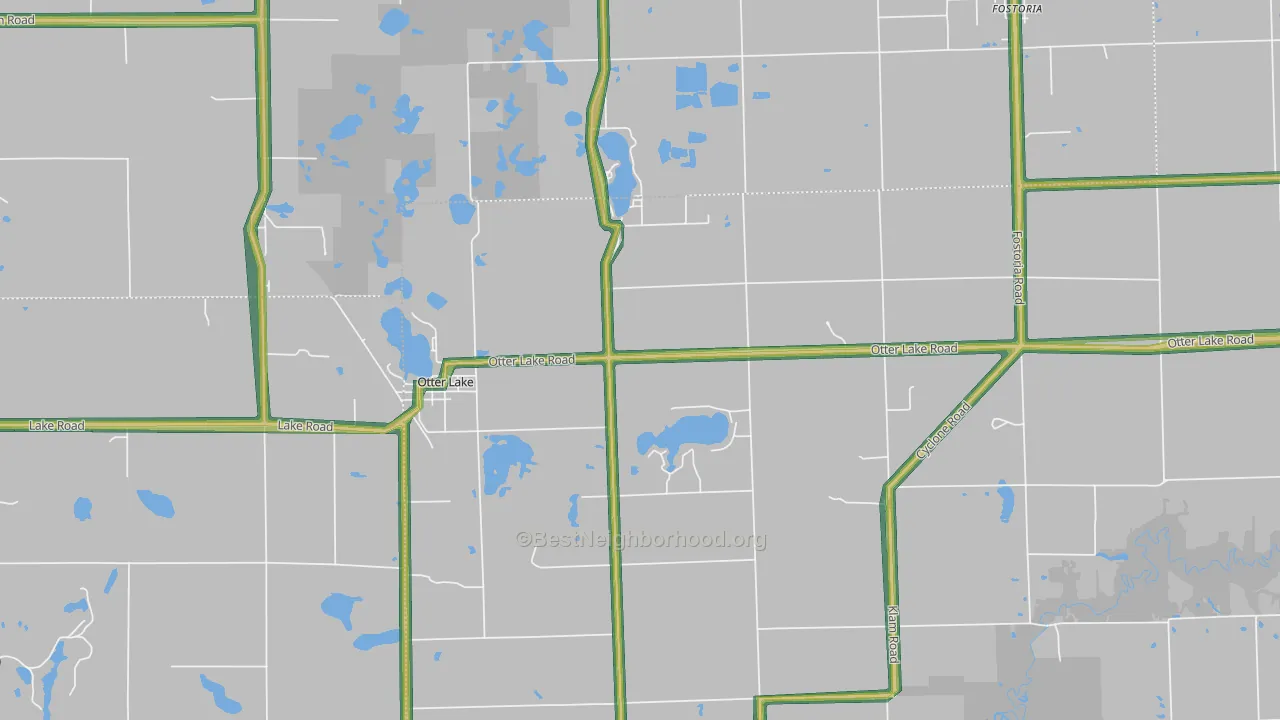 48464, MI Map of Noise Levels in 48464