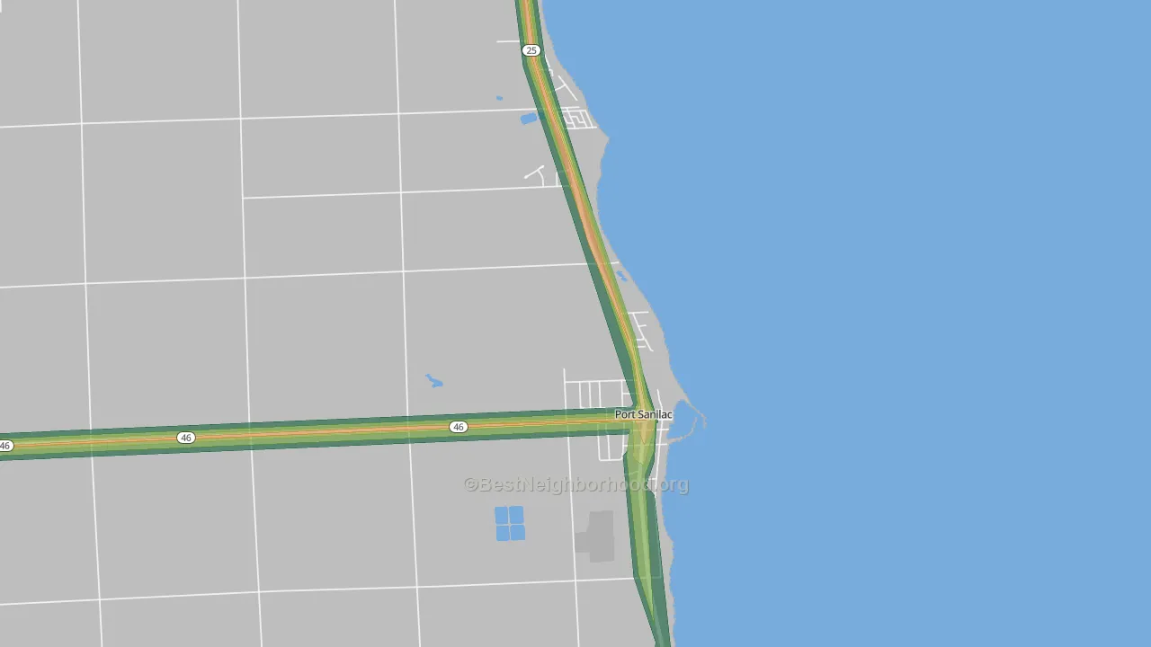 48469, MI Map of Noise Levels in 48469