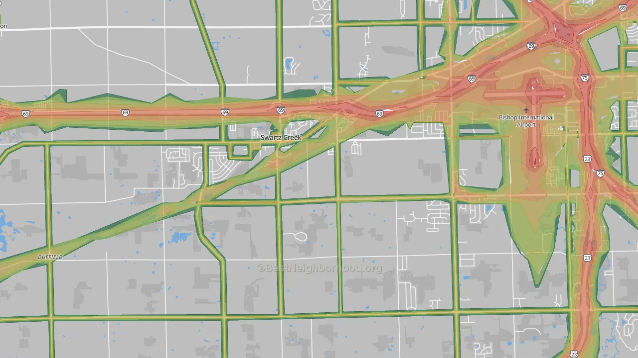 48473, MI Map of Noise Levels in 48473