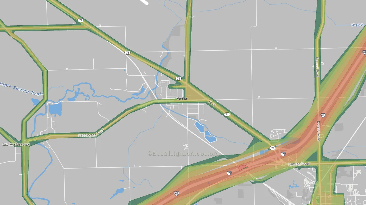 48476, MI Map of Noise Levels in 48476
