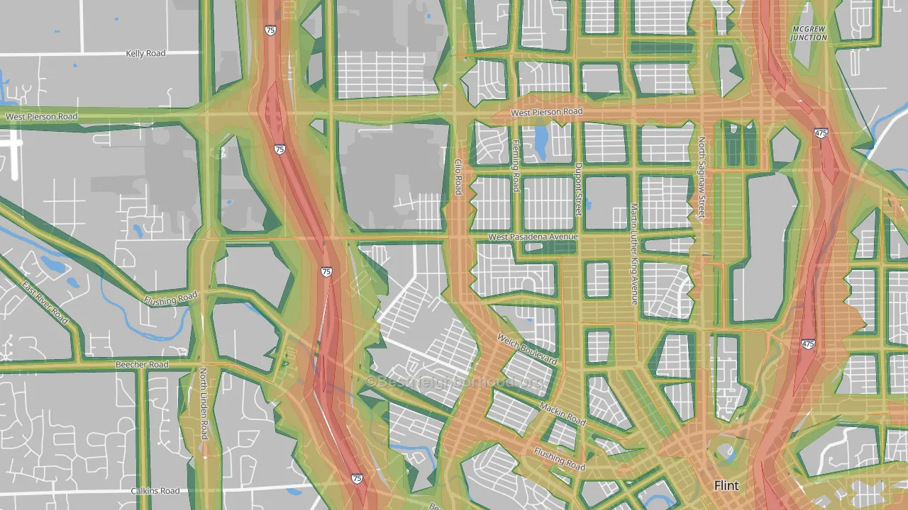 48504, MI Map of Noise Levels in 48504