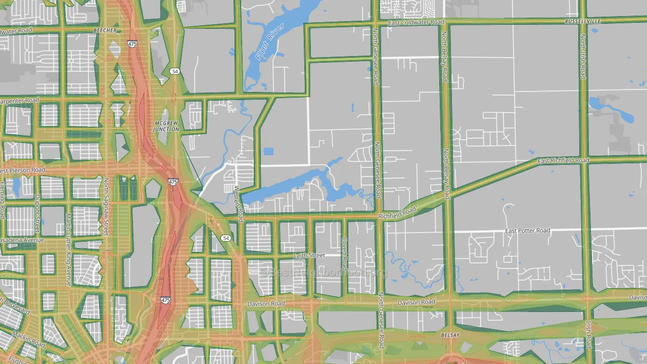 48506, MI Map of Noise Levels in 48506