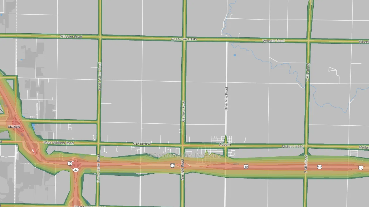 48611, MI Map of Noise Levels in 48611