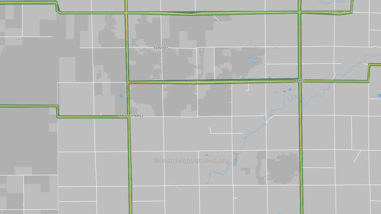 48614, MI Map of Noise Levels in 48614