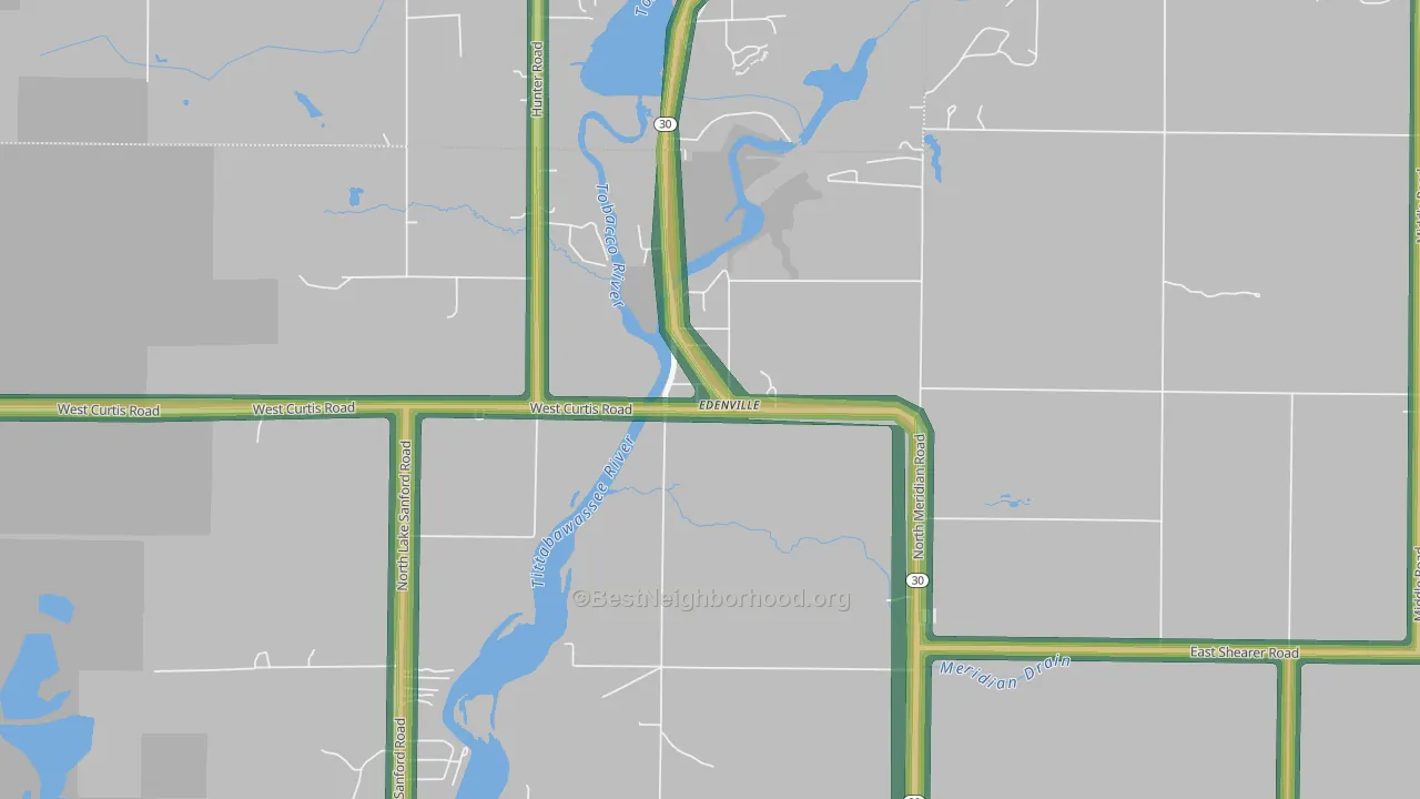 48620, MI Map of Noise Levels in 48620