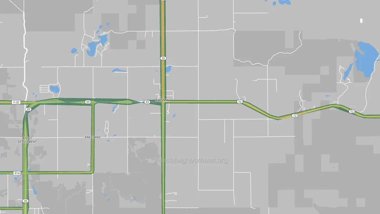 48621, MI Map of Noise Levels in 48621