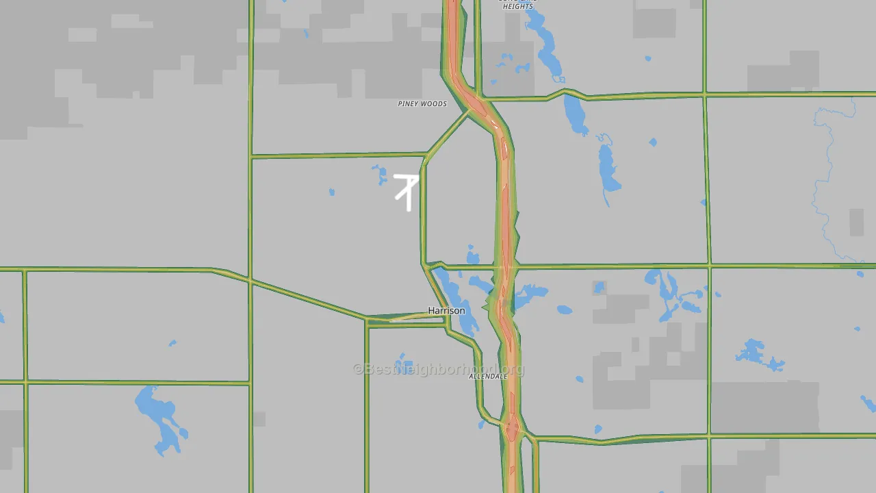48625, MI Map of Noise Levels in 48625