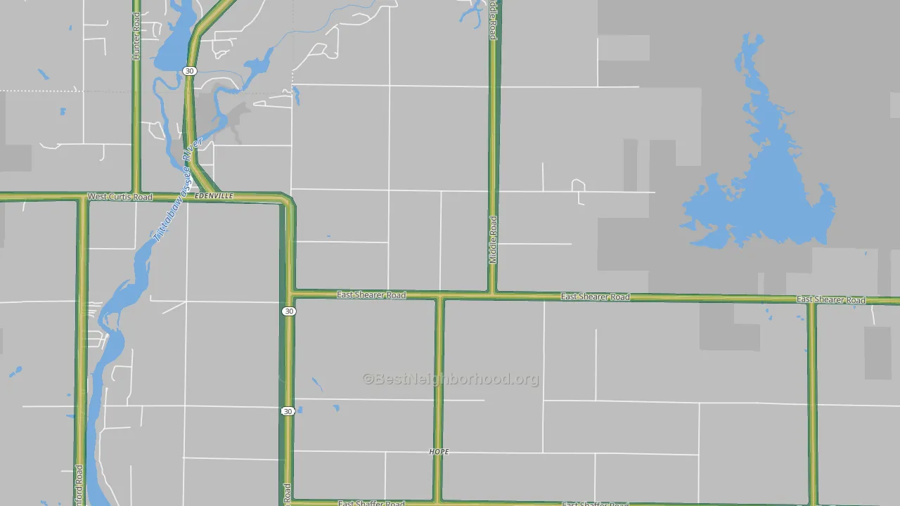 48628, MI Map of Noise Levels in 48628