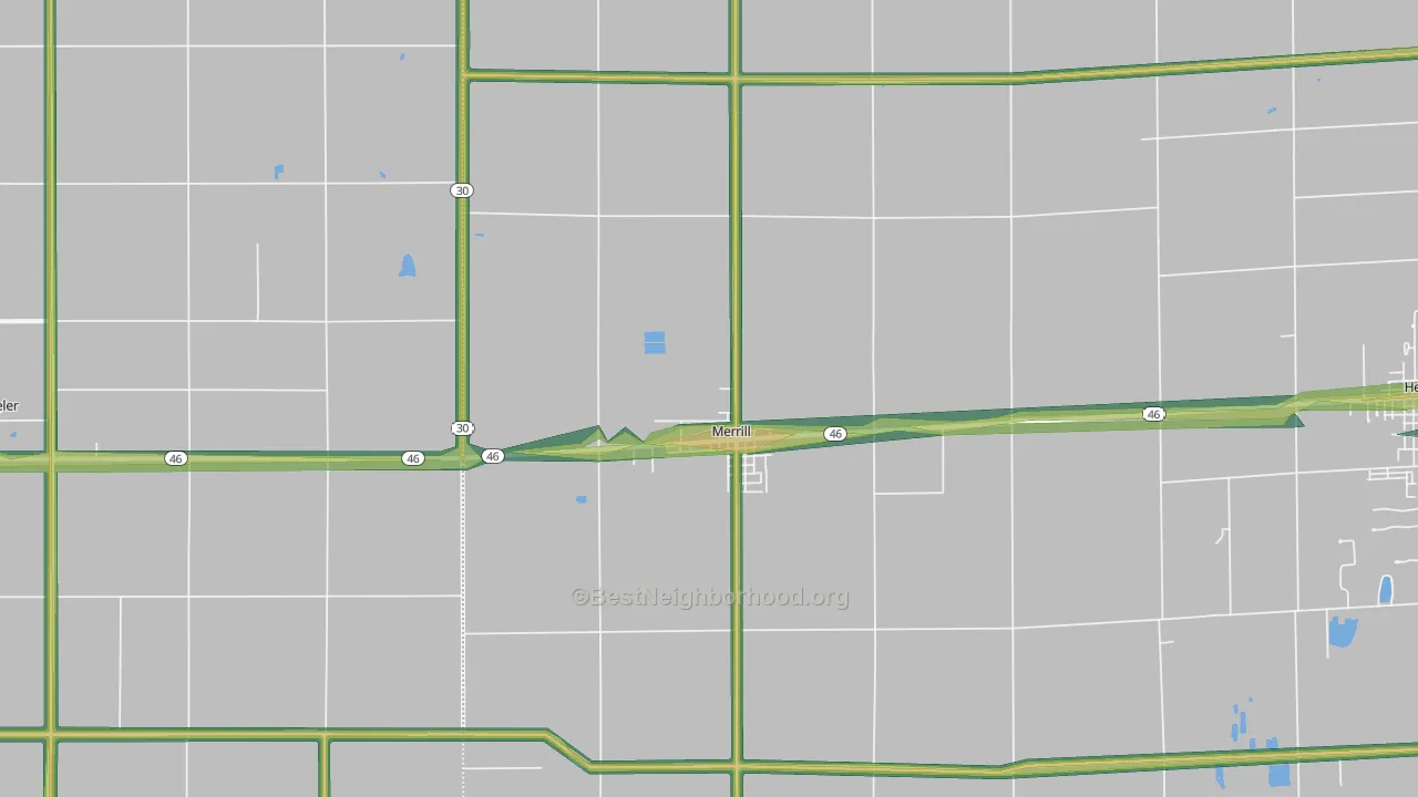 48637, MI Map of Noise Levels in 48637