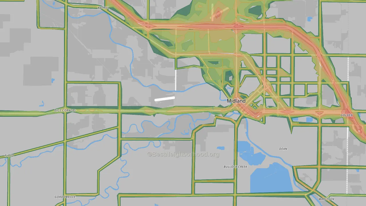 48640, MI Map of Noise Levels in 48640