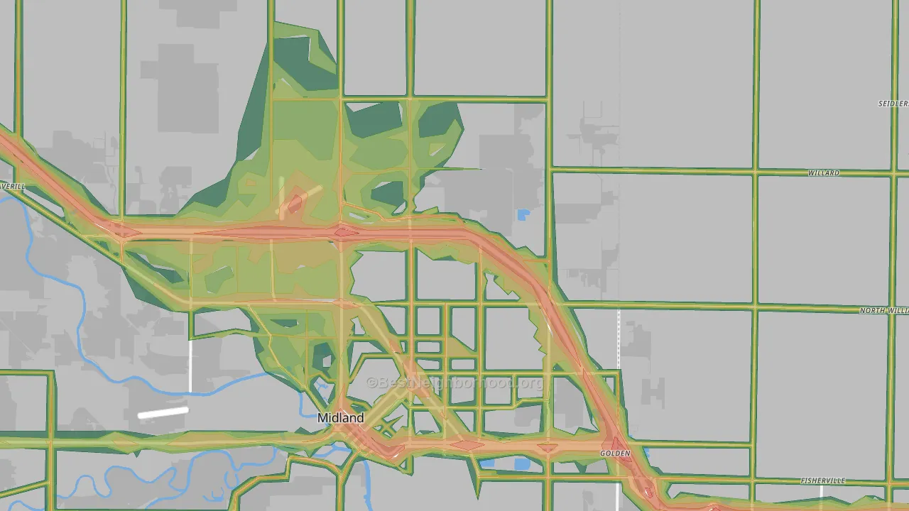 48642, MI Map of Noise Levels in 48642
