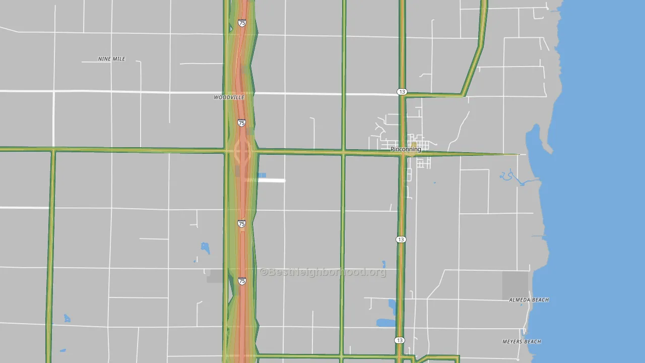 48650, MI Map of Noise Levels in 48650