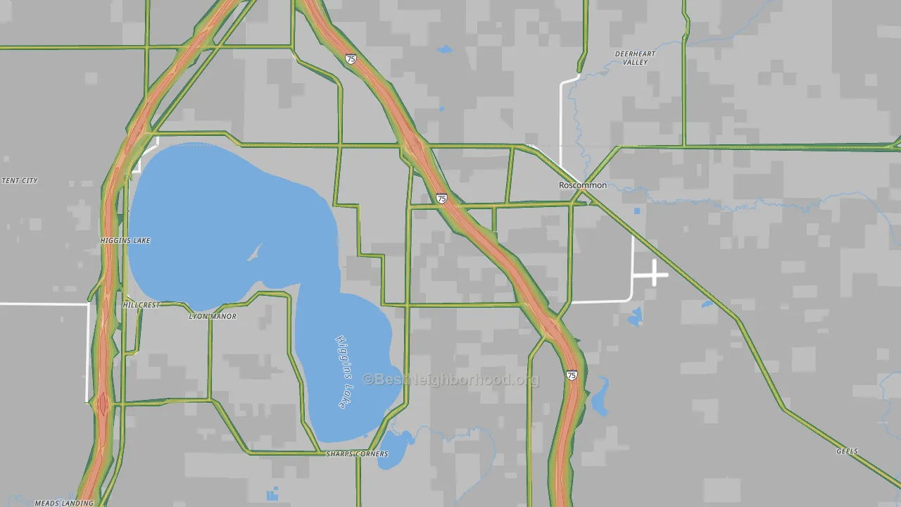 48653, MI Map of Noise Levels in 48653