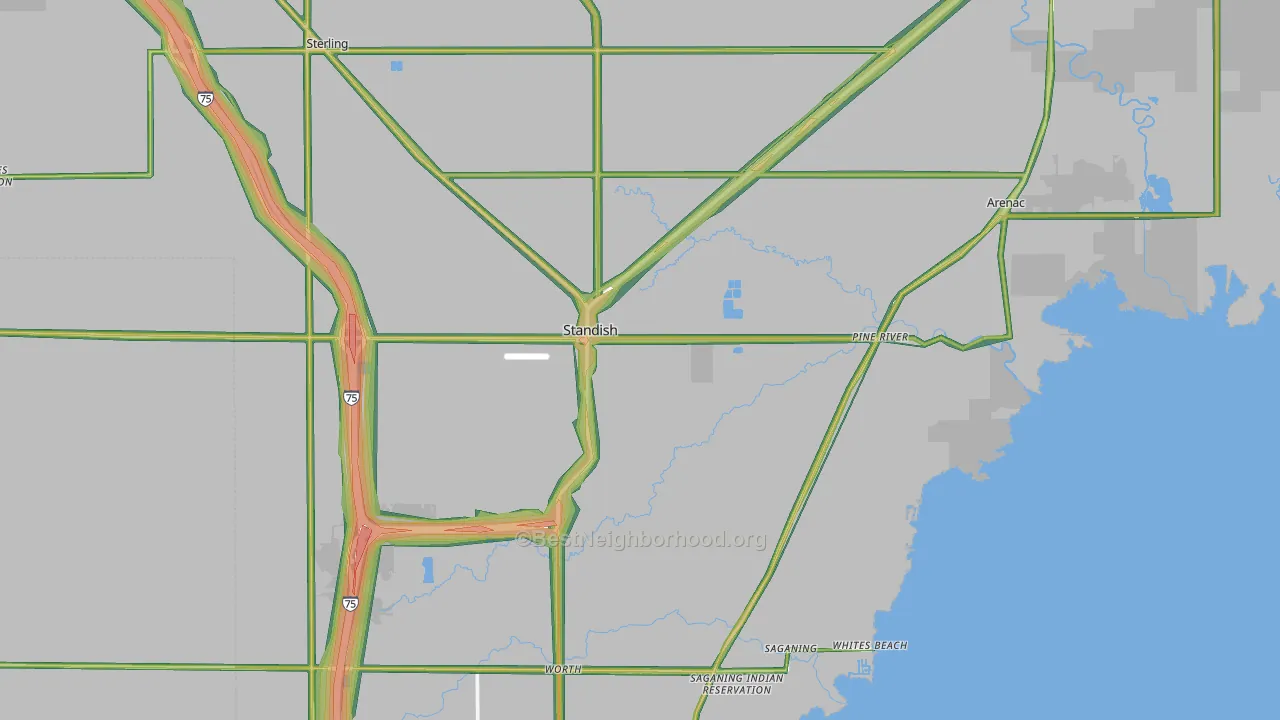 48658, MI Map of Noise Levels in 48658
