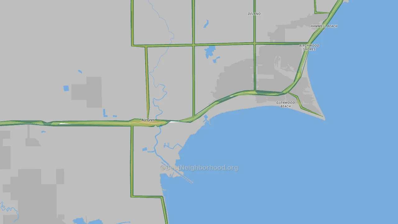 48703, MI Map of Noise Levels in 48703