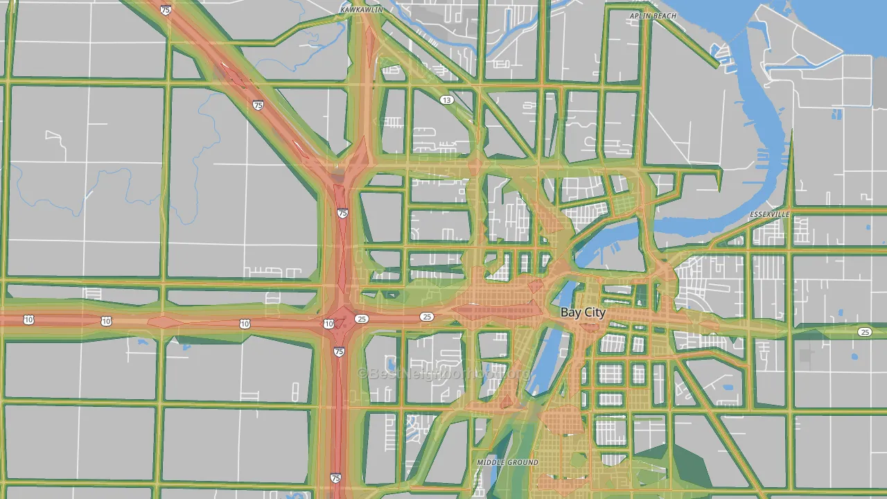 48706, MI Map of Noise Levels in 48706