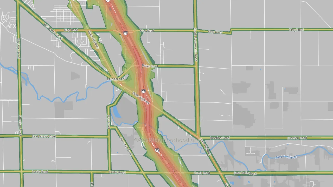 48722, MI Map of Noise Levels in 48722