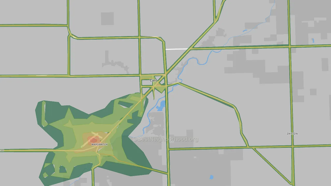 48723, MI Map of Noise Levels in 48723