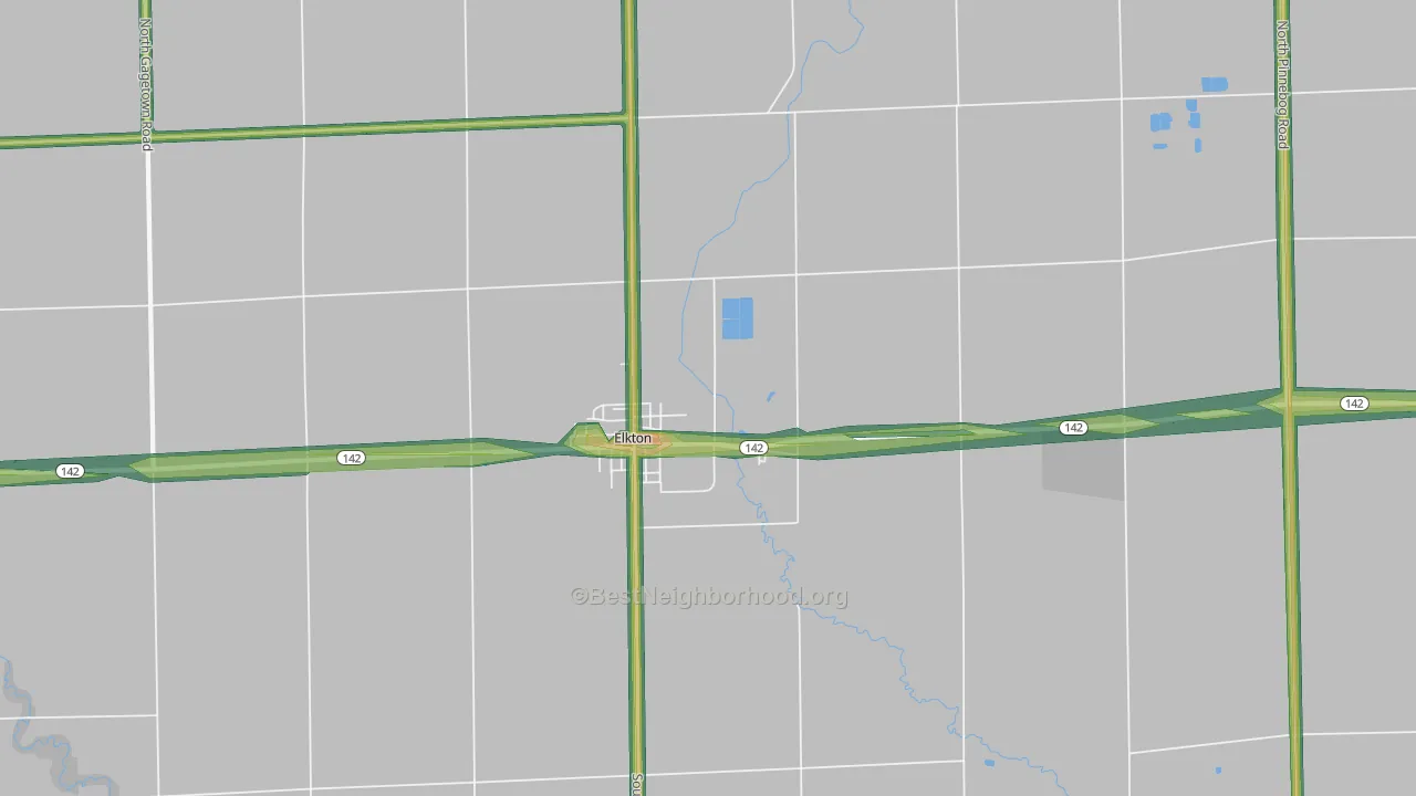 48731, MI Map of Noise Levels in 48731