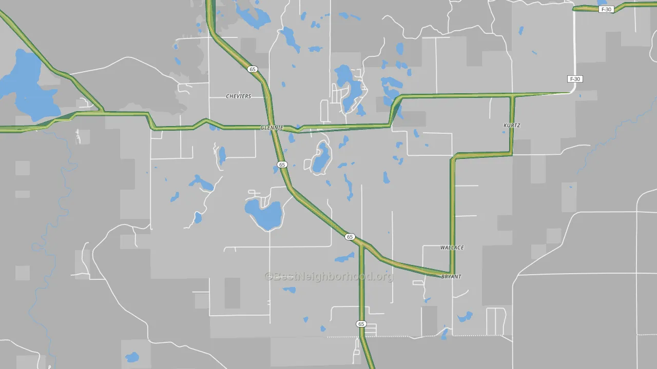 48737, MI Map of Noise Levels in 48737