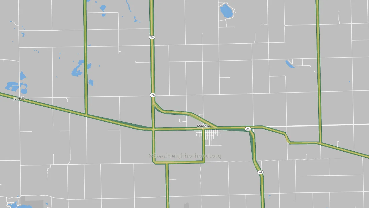48744, MI Map of Noise Levels in 48744