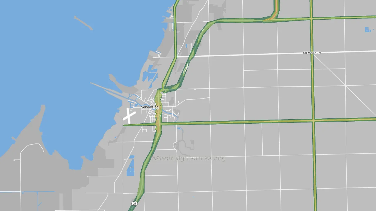 48759, MI Map of Noise Levels in 48759