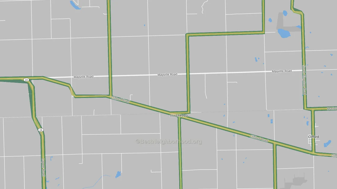 48760, MI Map of Noise Levels in 48760