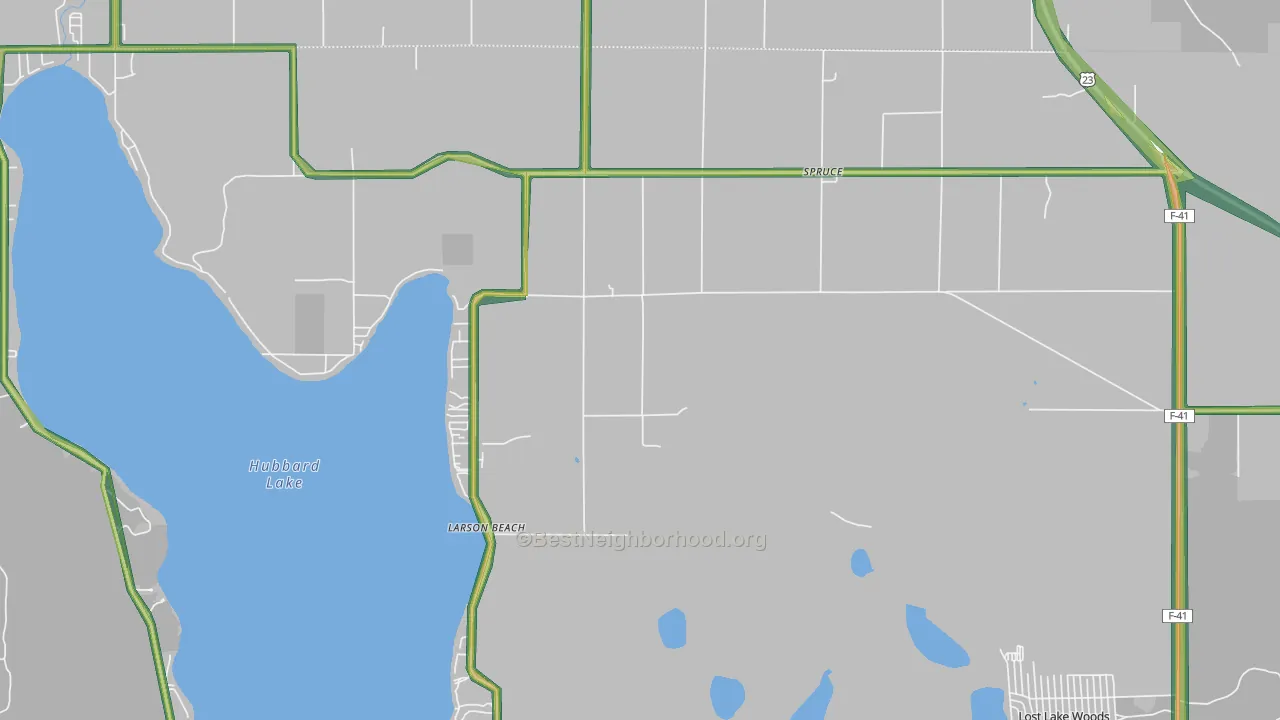 48762, MI Map of Noise Levels in 48762