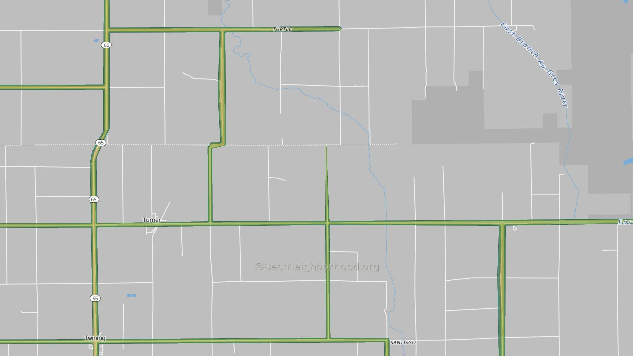 48765, MI Map of Noise Levels in 48765
