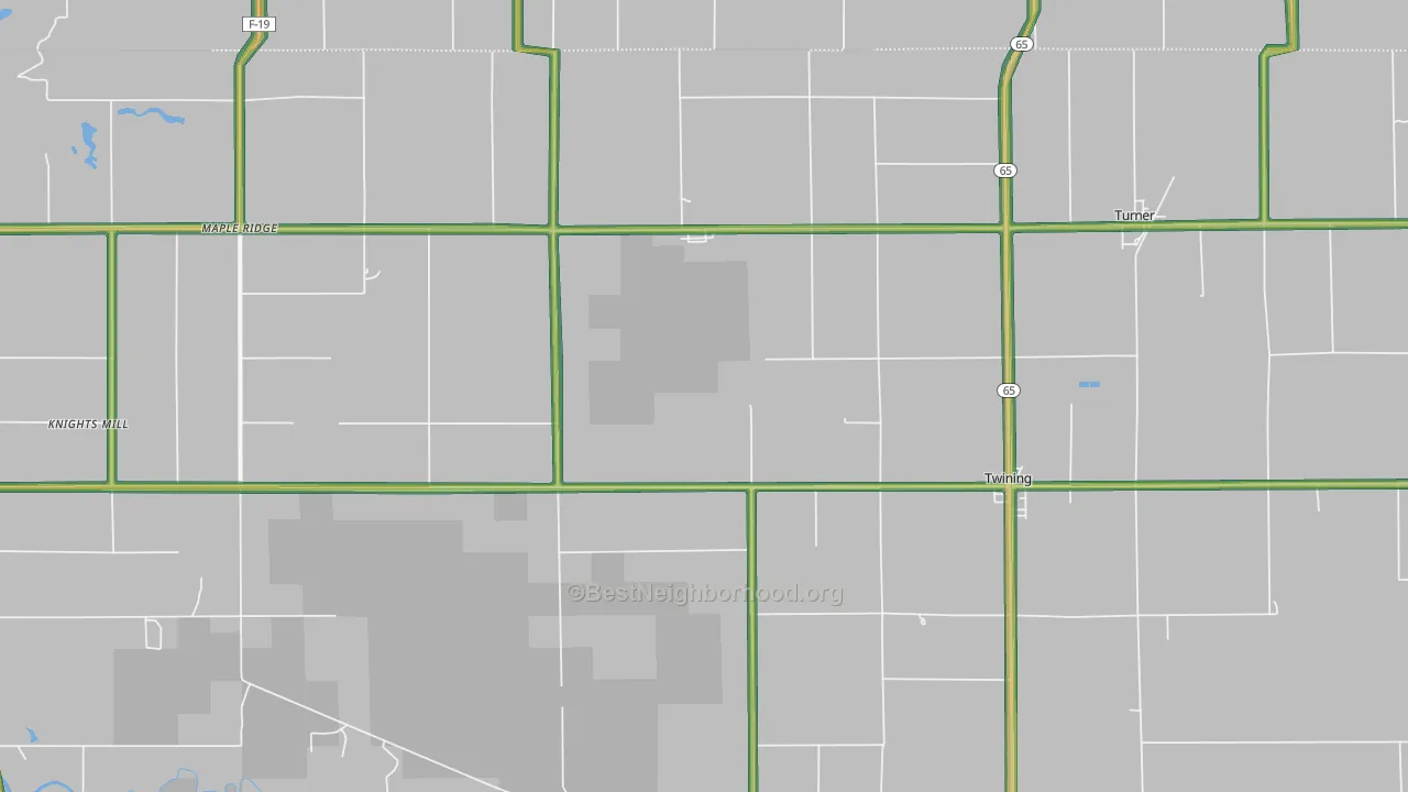 48766, MI Map of Noise Levels in 48766