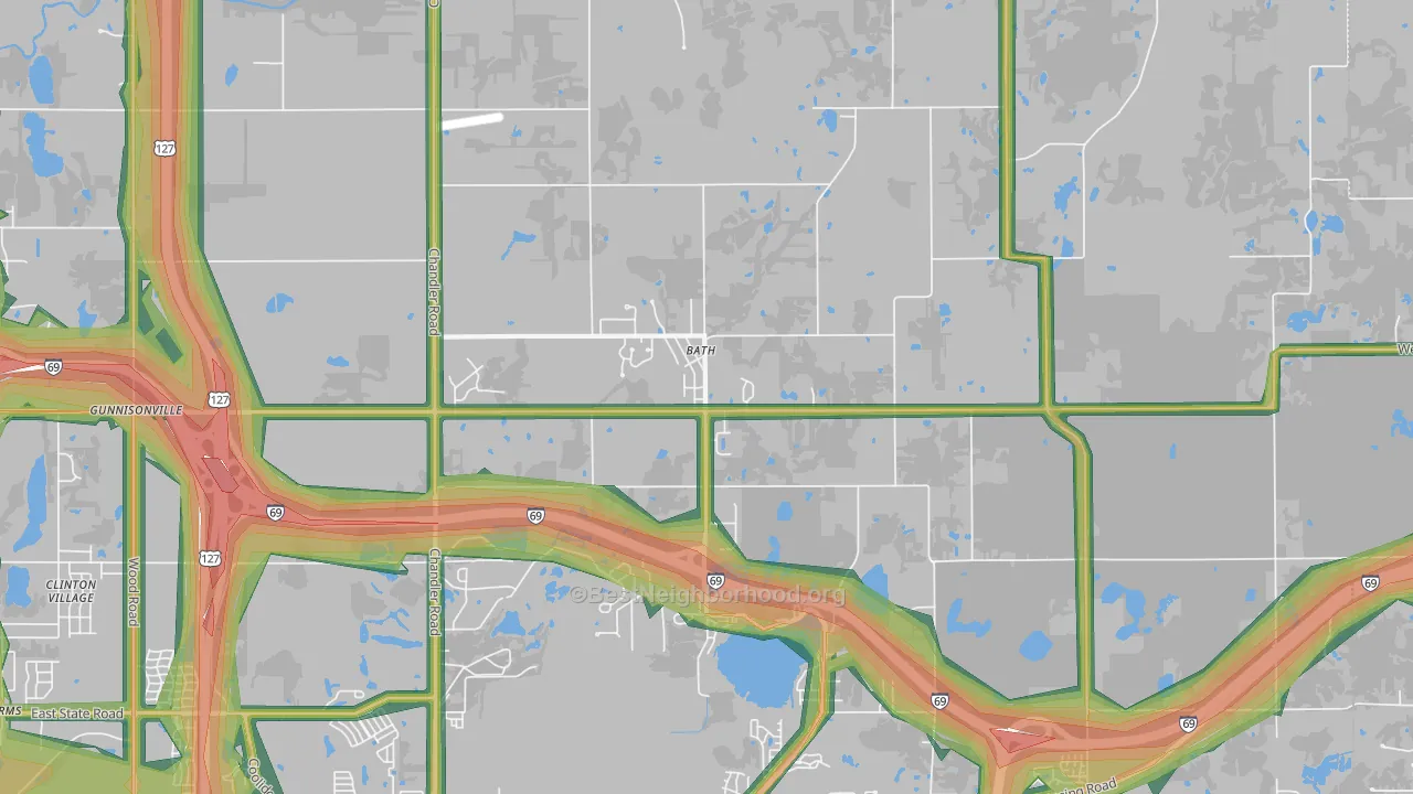 48808, MI Map of Noise Levels in 48808