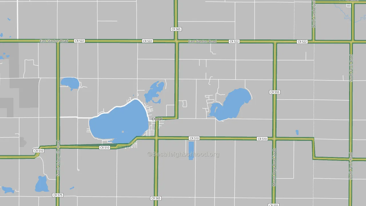 48818, MI Map of Noise Levels in 48818