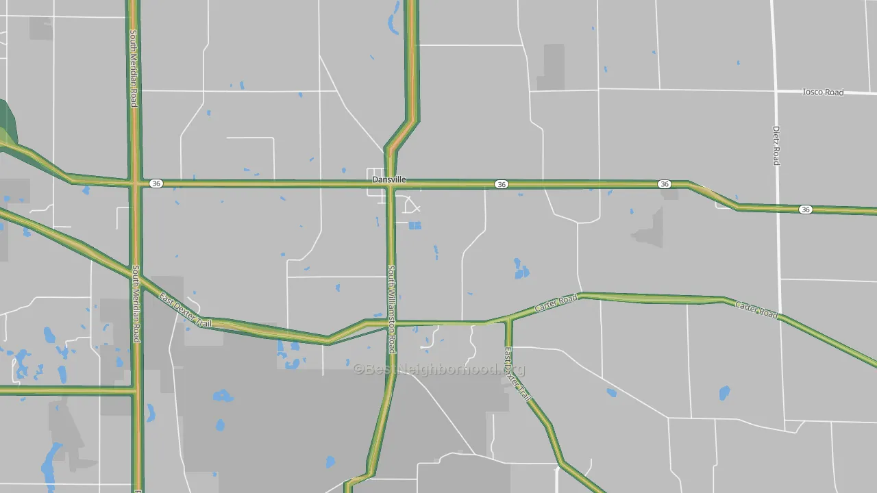 48819, MI Map of Noise Levels in 48819