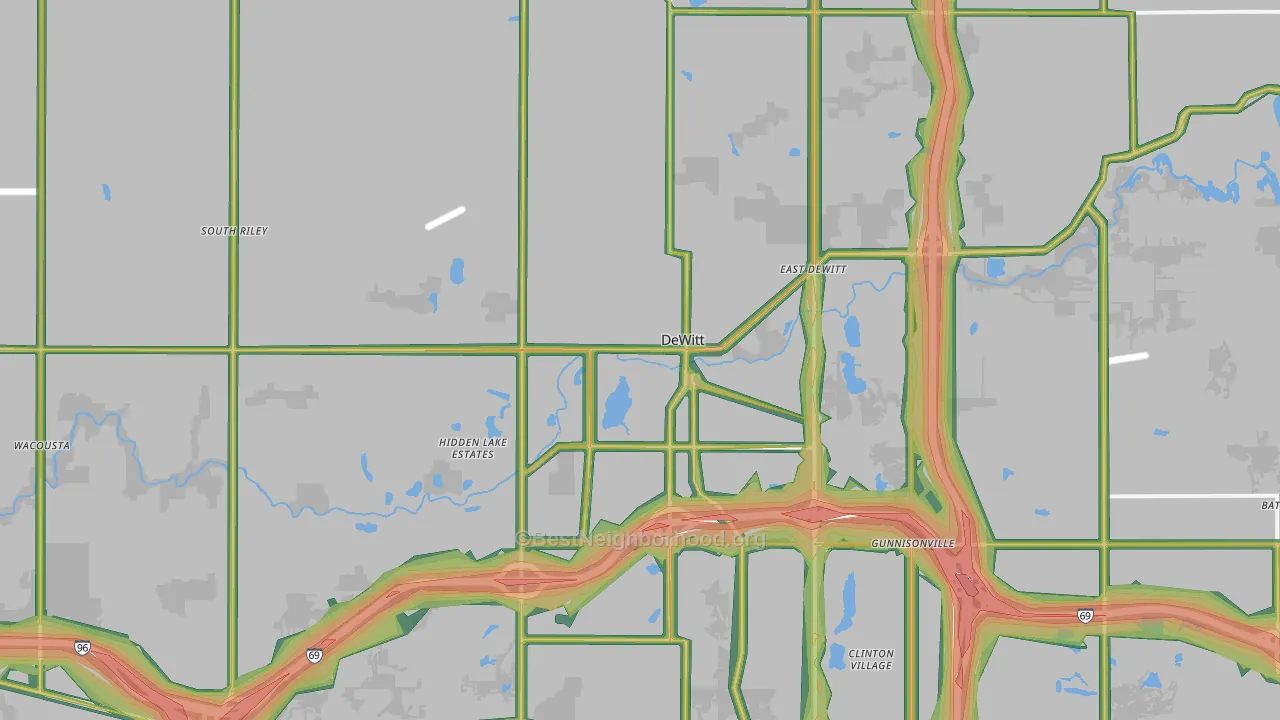 48820, MI Map of Noise Levels in 48820