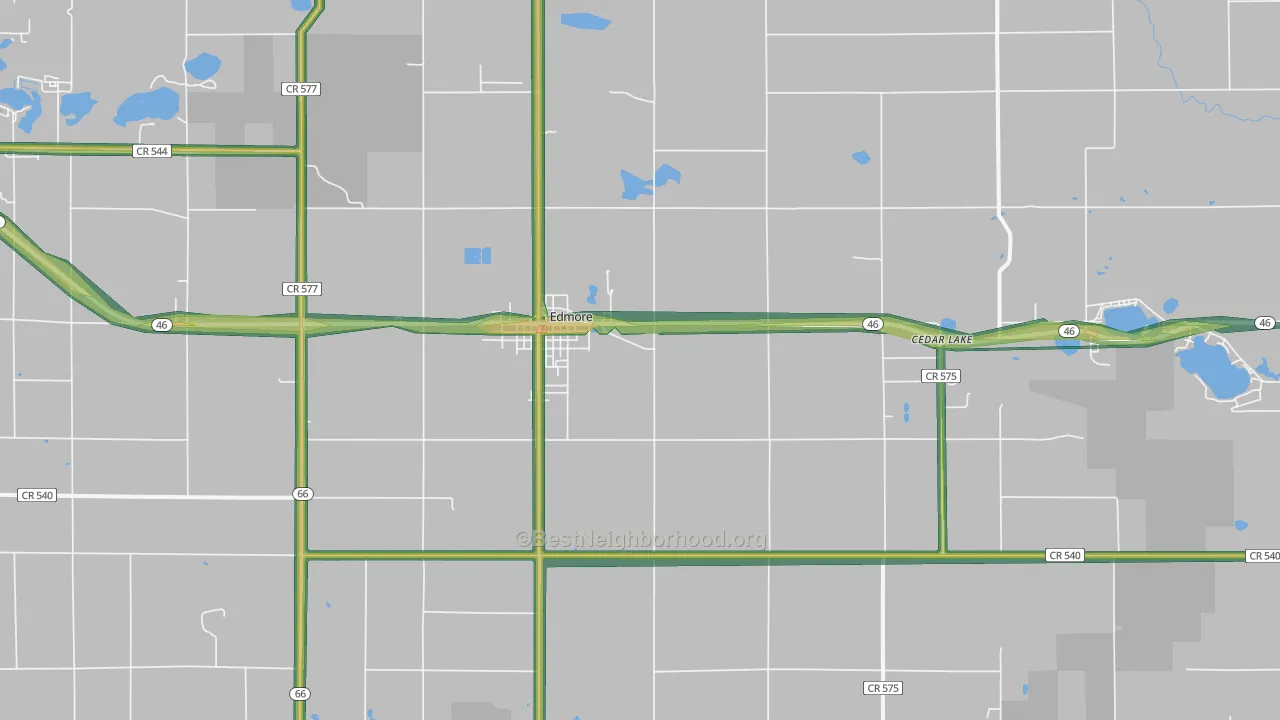48829, MI Map of Noise Levels in 48829