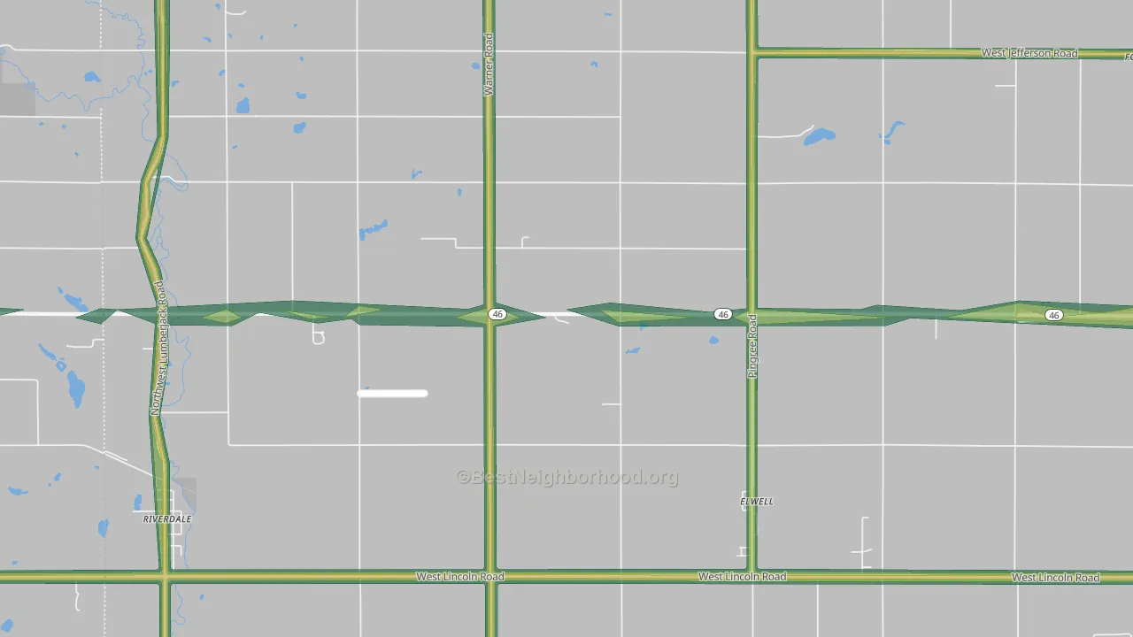 48832, MI Map of Noise Levels in 48832