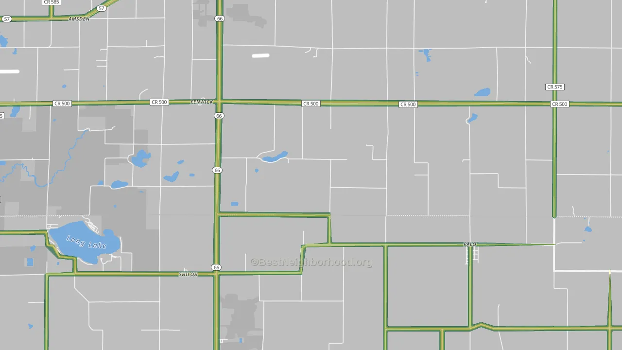 48834, MI Map of Noise Levels in 48834
