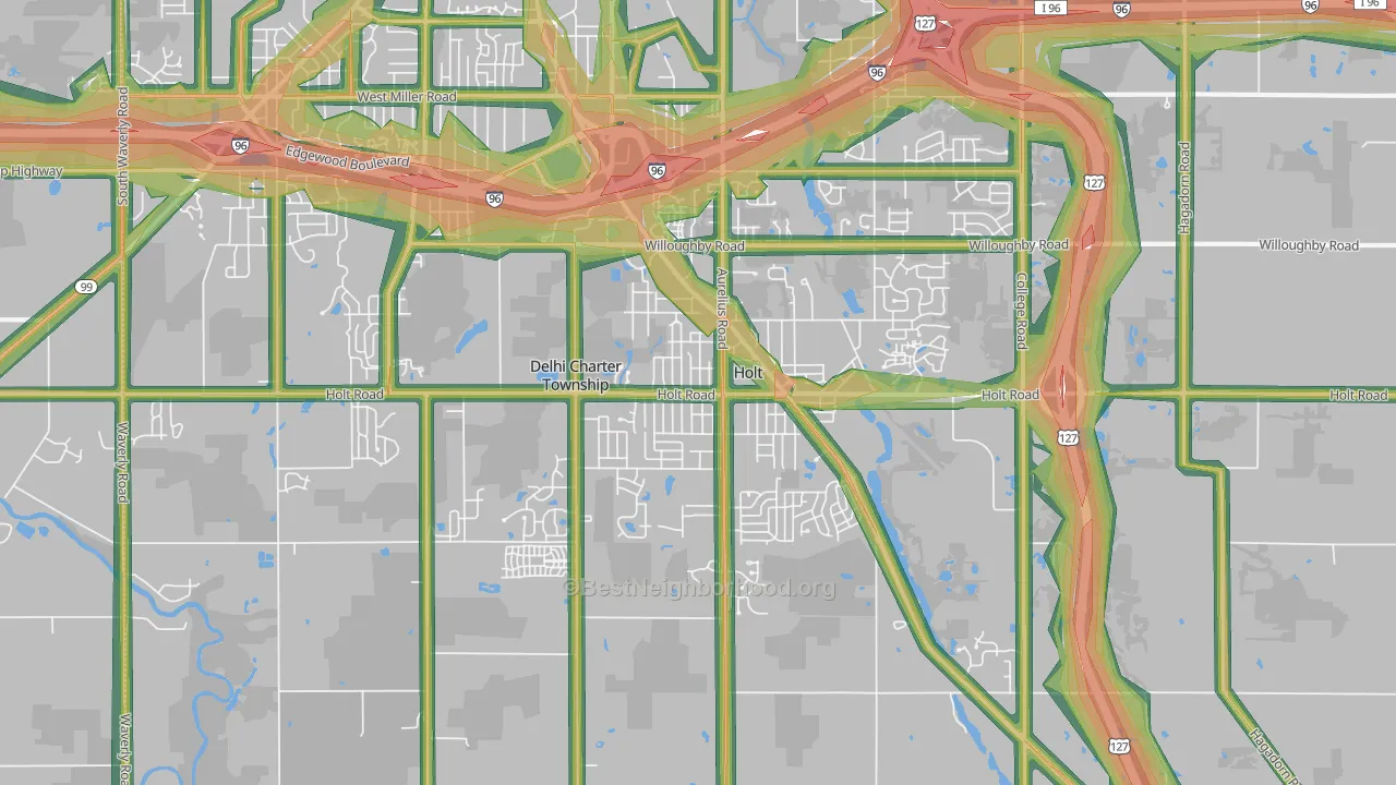 48842, MI Map of Noise Levels in 48842