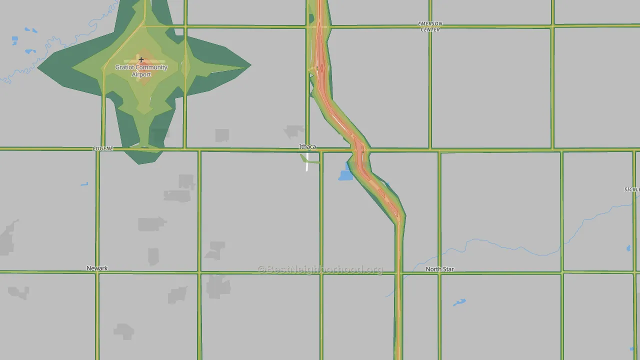48847, MI Map of Noise Levels in 48847