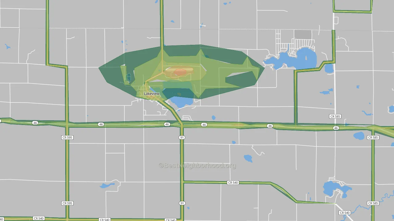 48850, MI Map of Noise Levels in 48850
