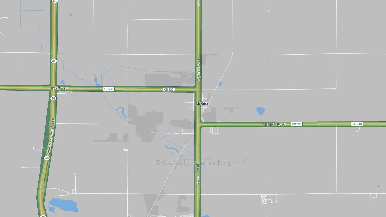 48852, MI Map of Noise Levels in 48852