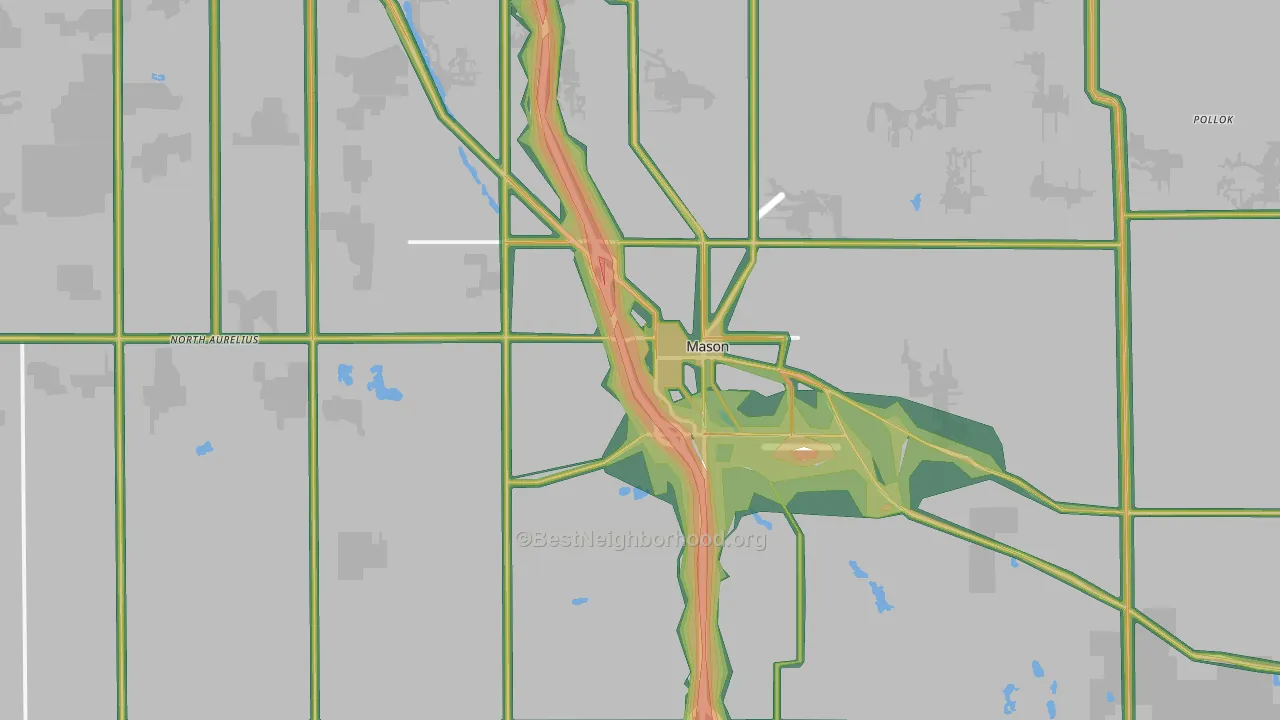 48854, MI Map of Noise Levels in 48854