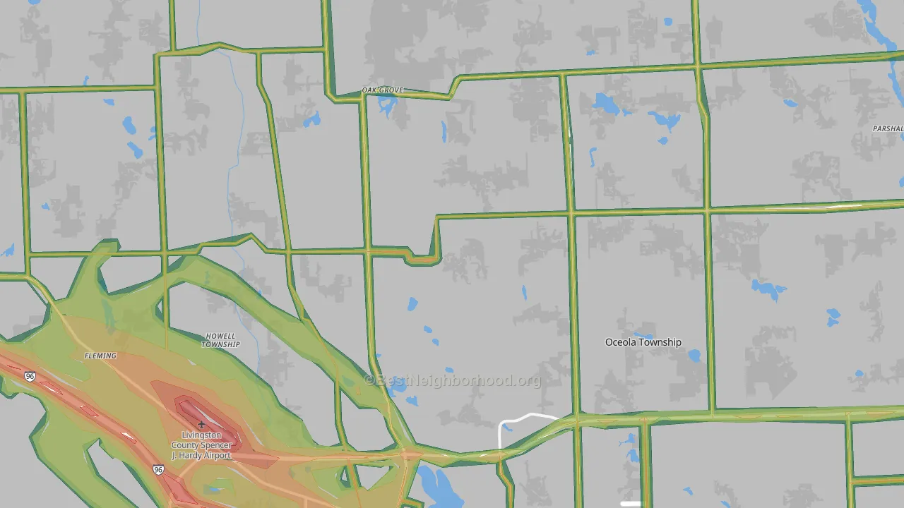 48855, MI Map of Noise Levels in 48855